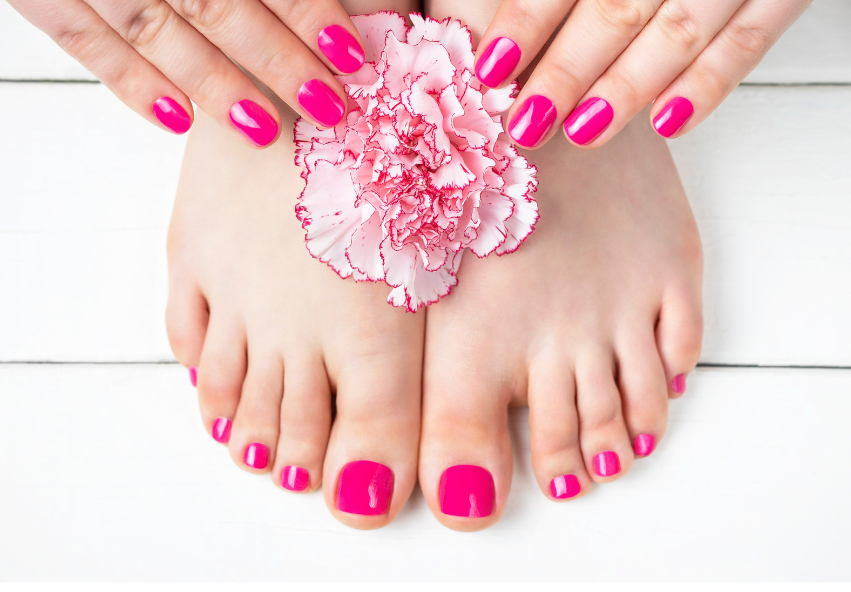 manucure mains et pieds pose de vernis