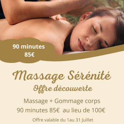 offre massage juillet